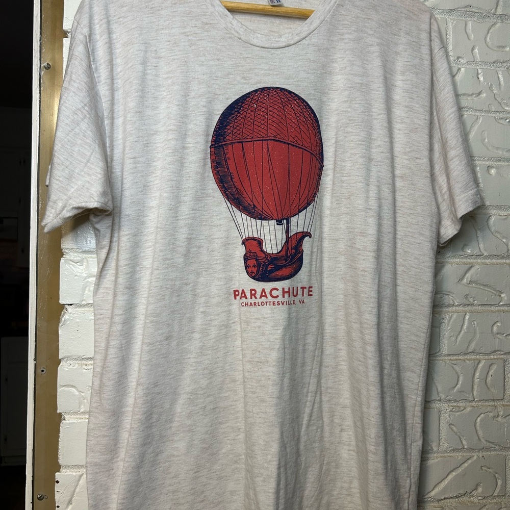 Parachute - Vintage Classic Logo Shirt Charlottesville, VA - Size XL